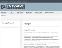 Tablet Screenshot of fotografoversigt.dk